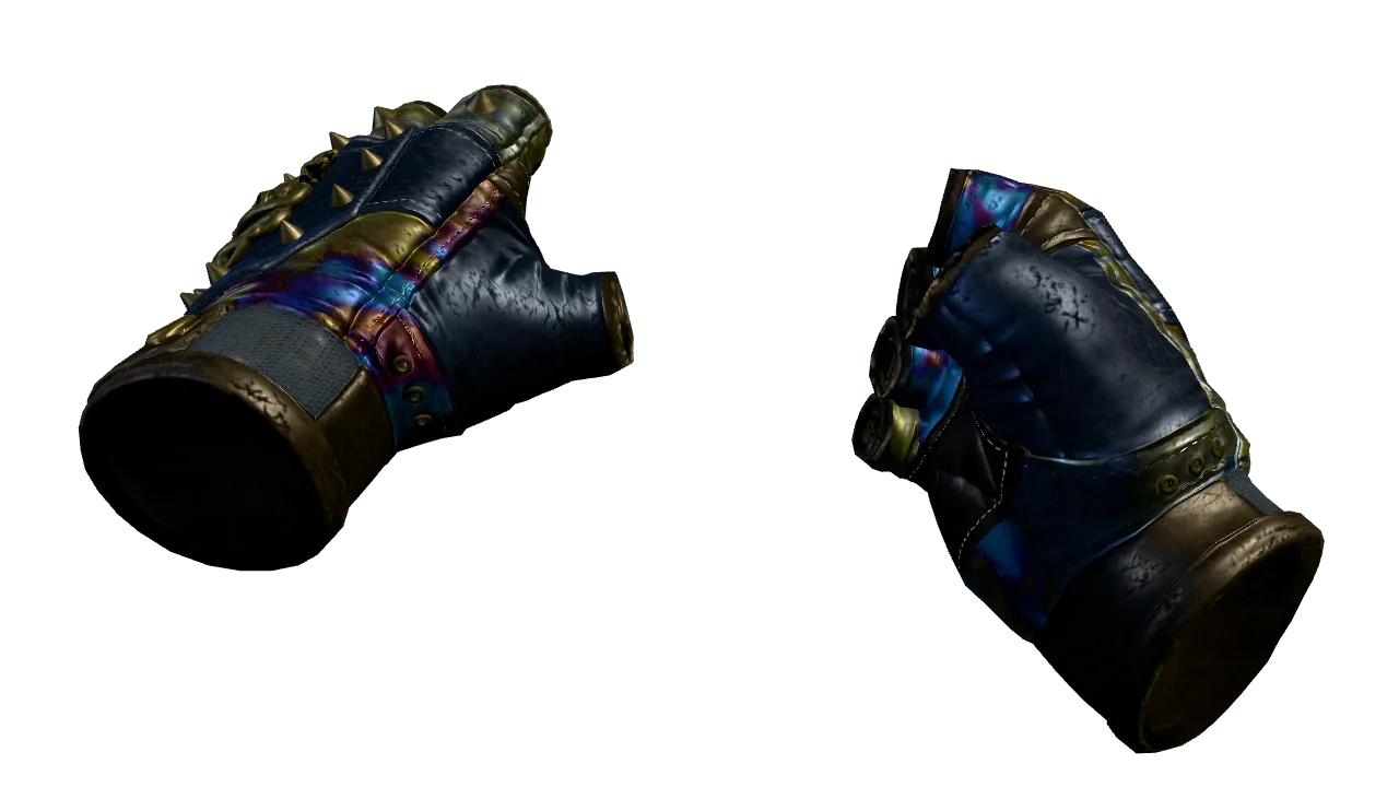Hydra Gloves | Case Hardened seed #399, front