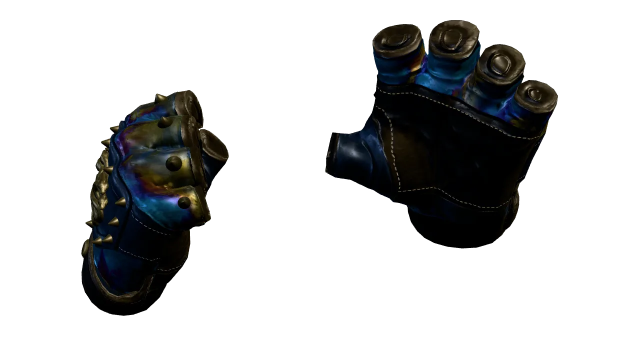 Hydra Gloves | Case Hardened seed #442, back