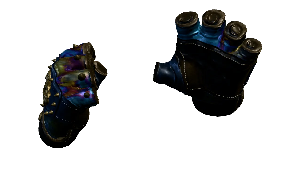 Hydra Gloves | Case Hardened seed #55, back