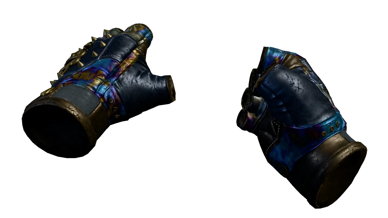 Hydra Gloves | Case Hardened seed #632, front