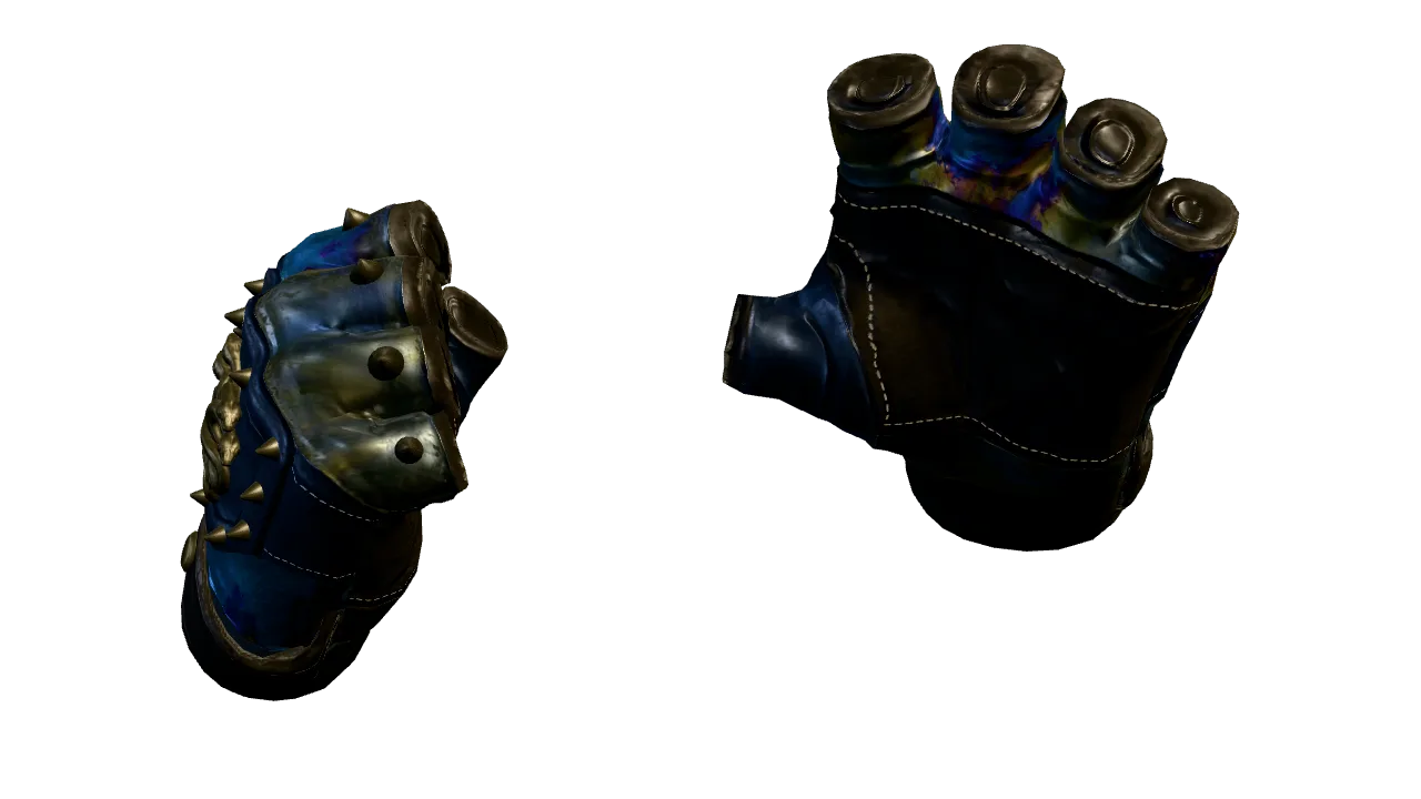 Hydra Gloves | Case Hardened seed #71, back