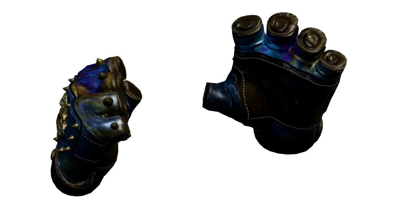 Hydra Gloves | Case Hardened seed #773, back