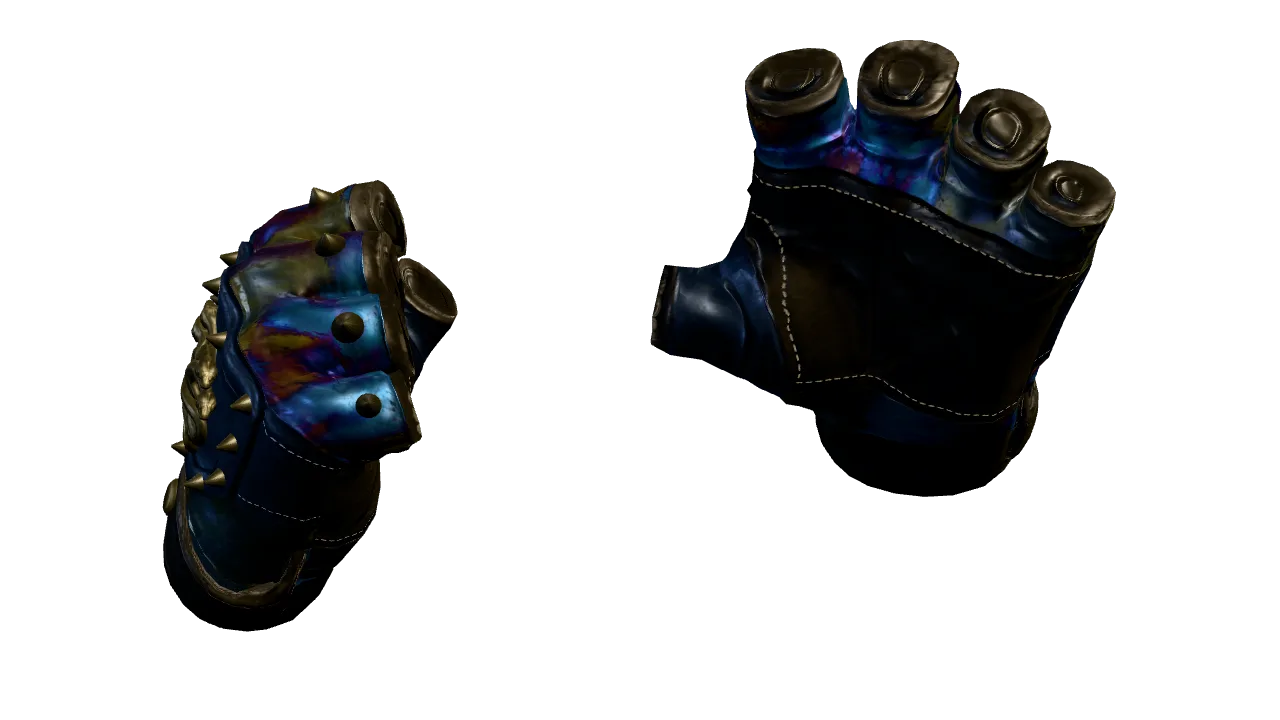 Hydra Gloves | Case Hardened seed #829, back