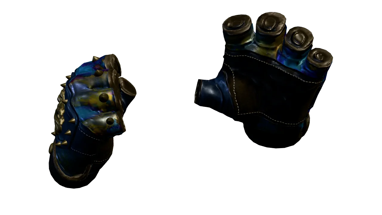Hydra Gloves | Case Hardened seed #834, back