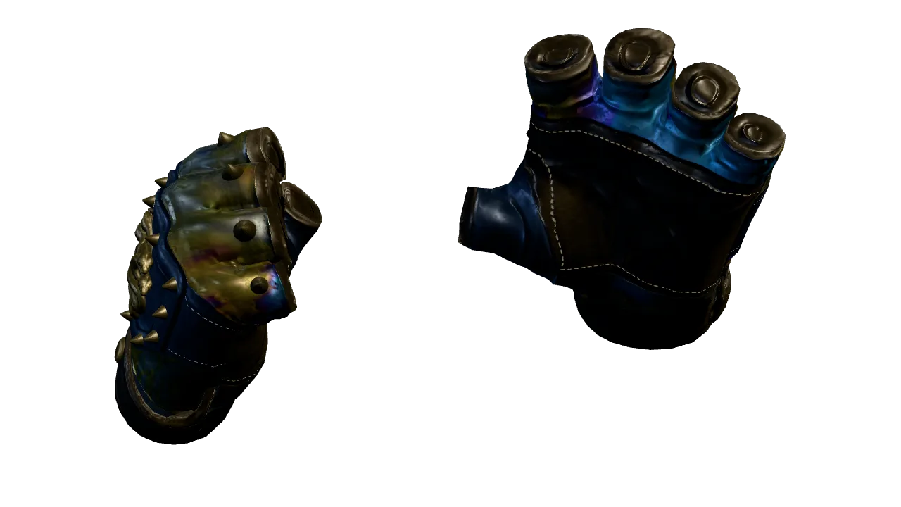 Hydra Gloves | Case Hardened seed #837, back