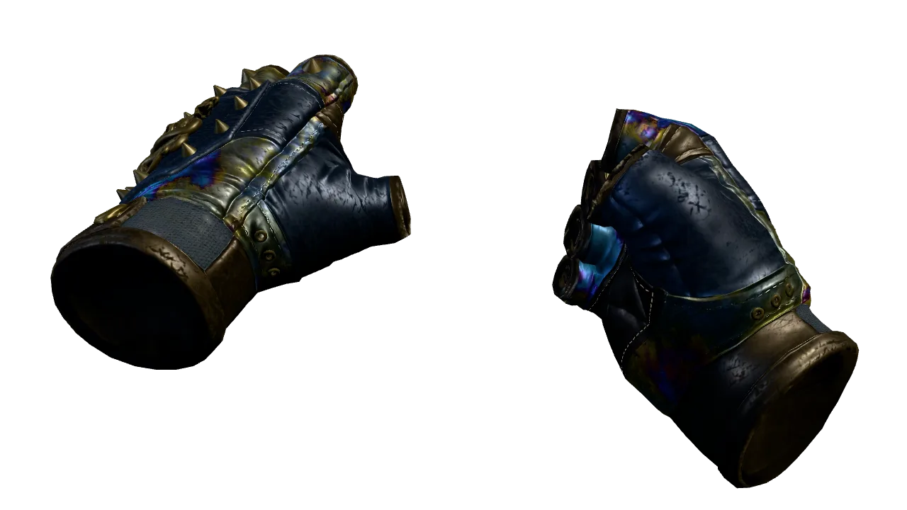 Hydra Gloves | Case Hardened seed #880, front