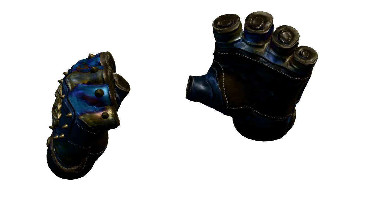 Hydra Gloves | Case Hardened seed #882, back
