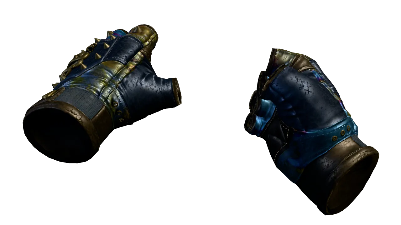 Hydra Gloves | Case Hardened seed #9, front