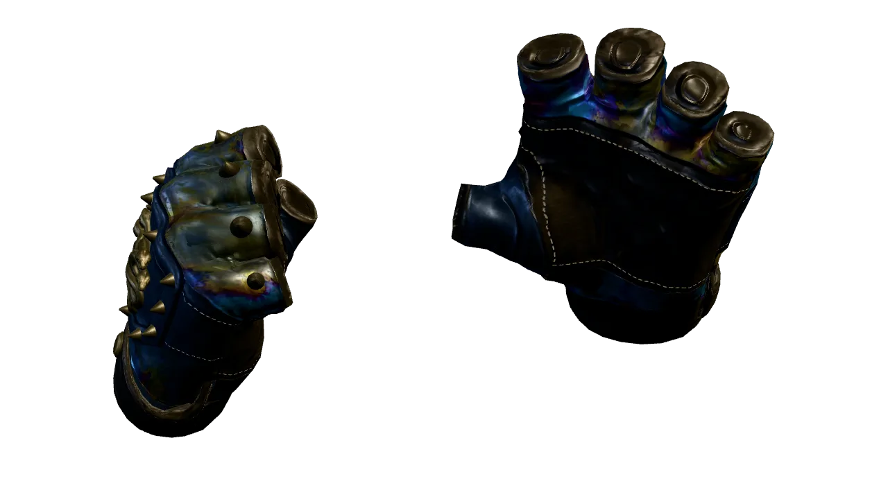 Hydra Gloves | Case Hardened seed #975, back