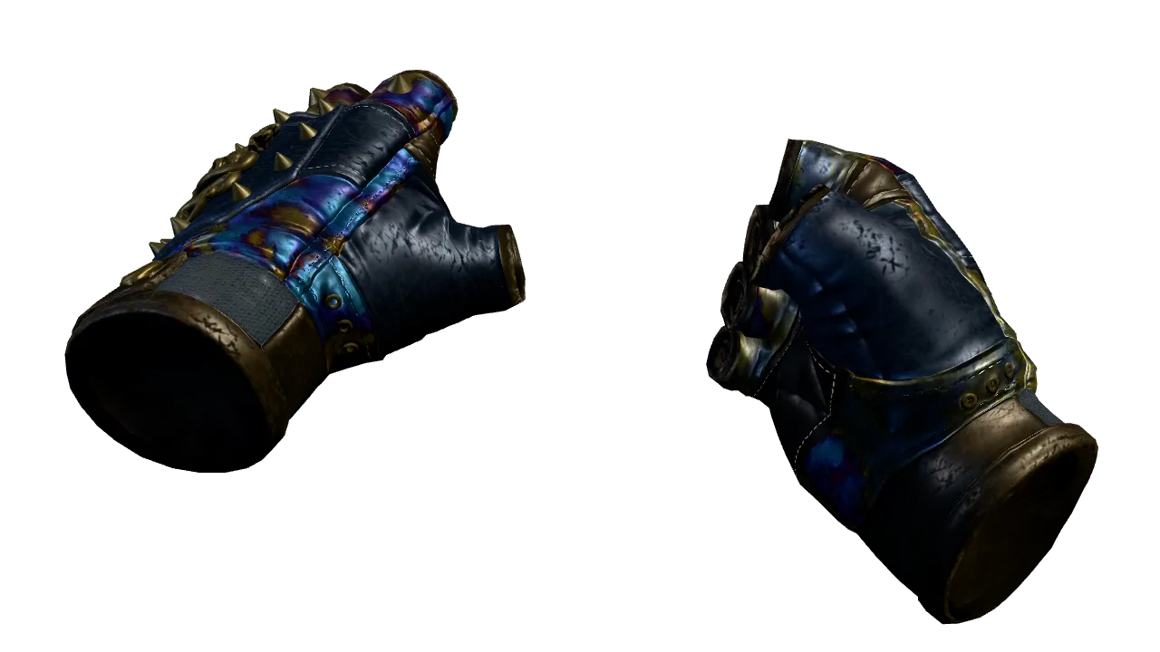Hydra Gloves | Case Hardened seed #975, front