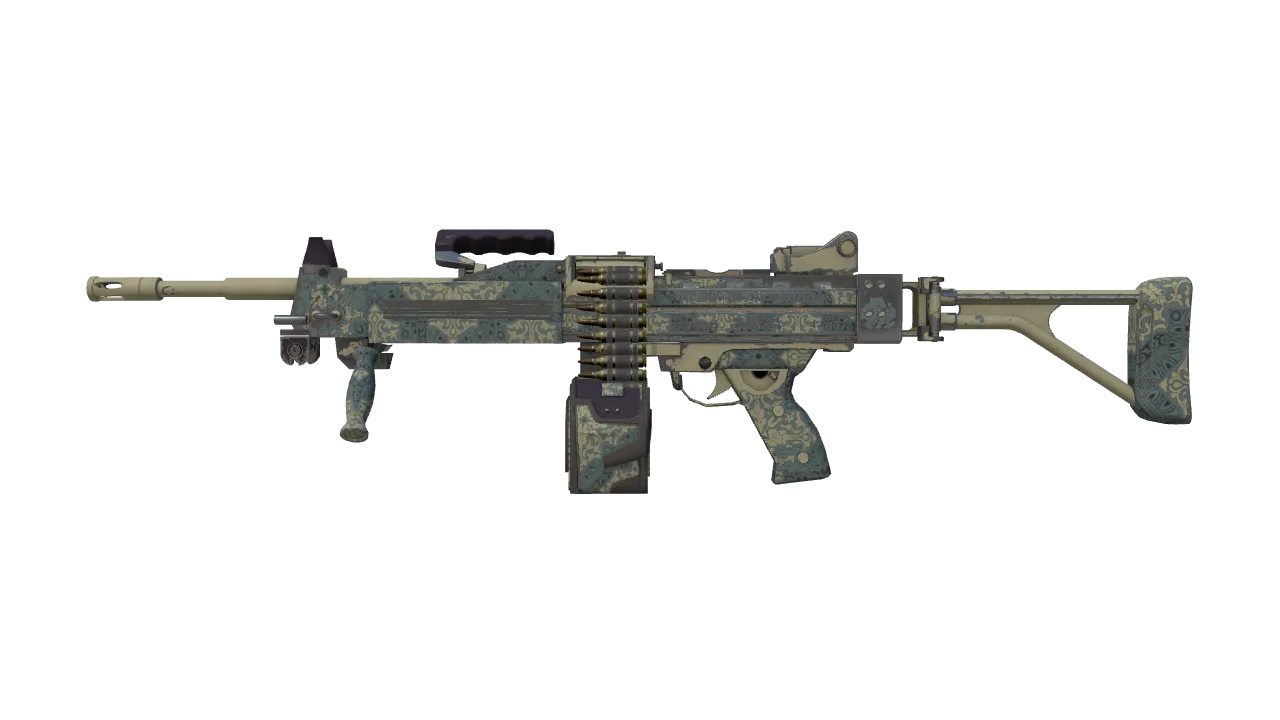 Negev | Boroque Sand (Field-Tested) — Dust II light, front
