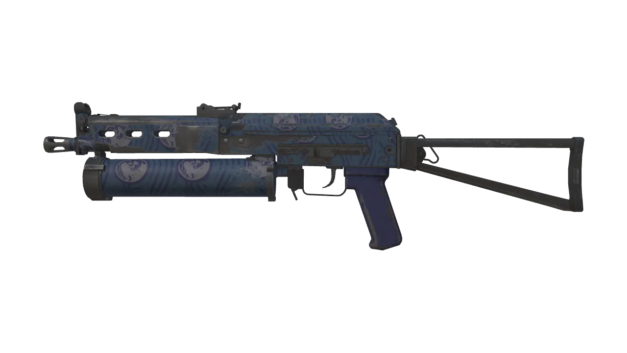 PP-Bizon | Water Sigil (Well-Worn) — Dust II light, front