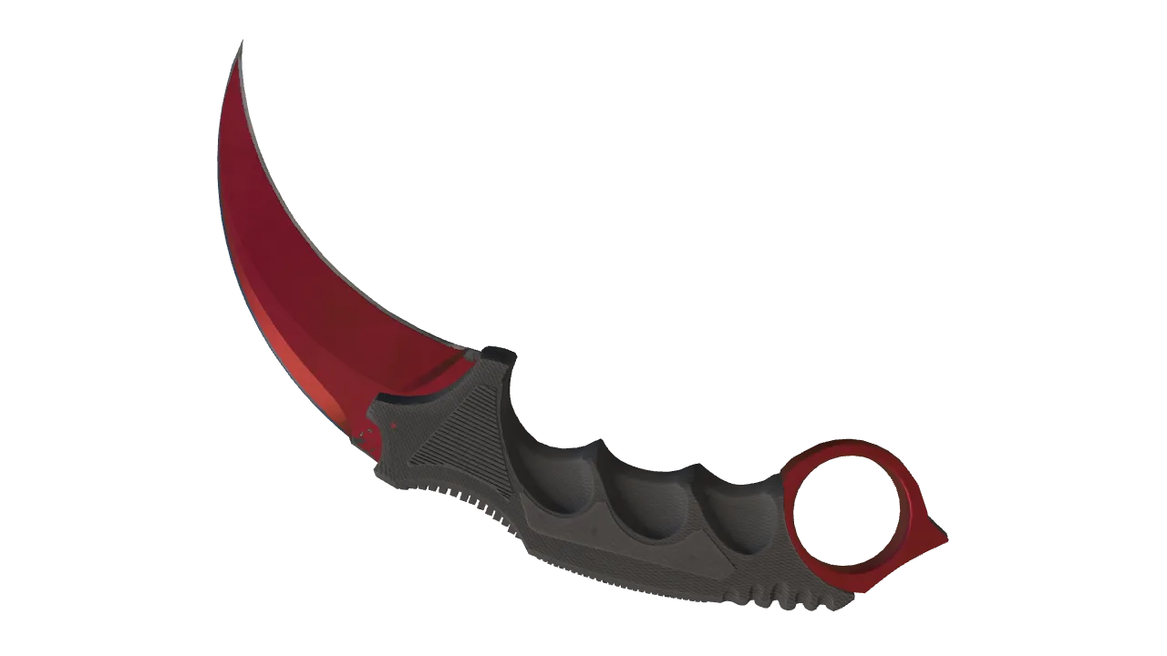 Karambit | Doppler (Ruby) seed #110, back