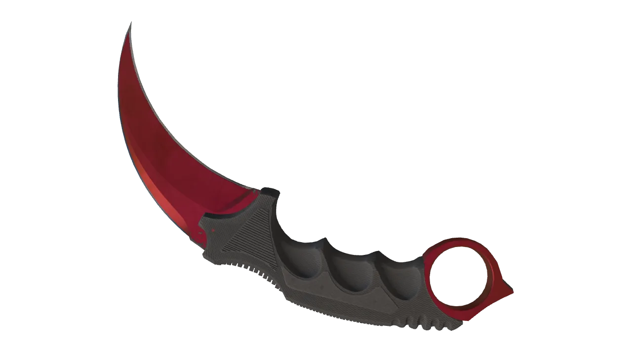 Karambit | Doppler (Ruby) seed #425, back
