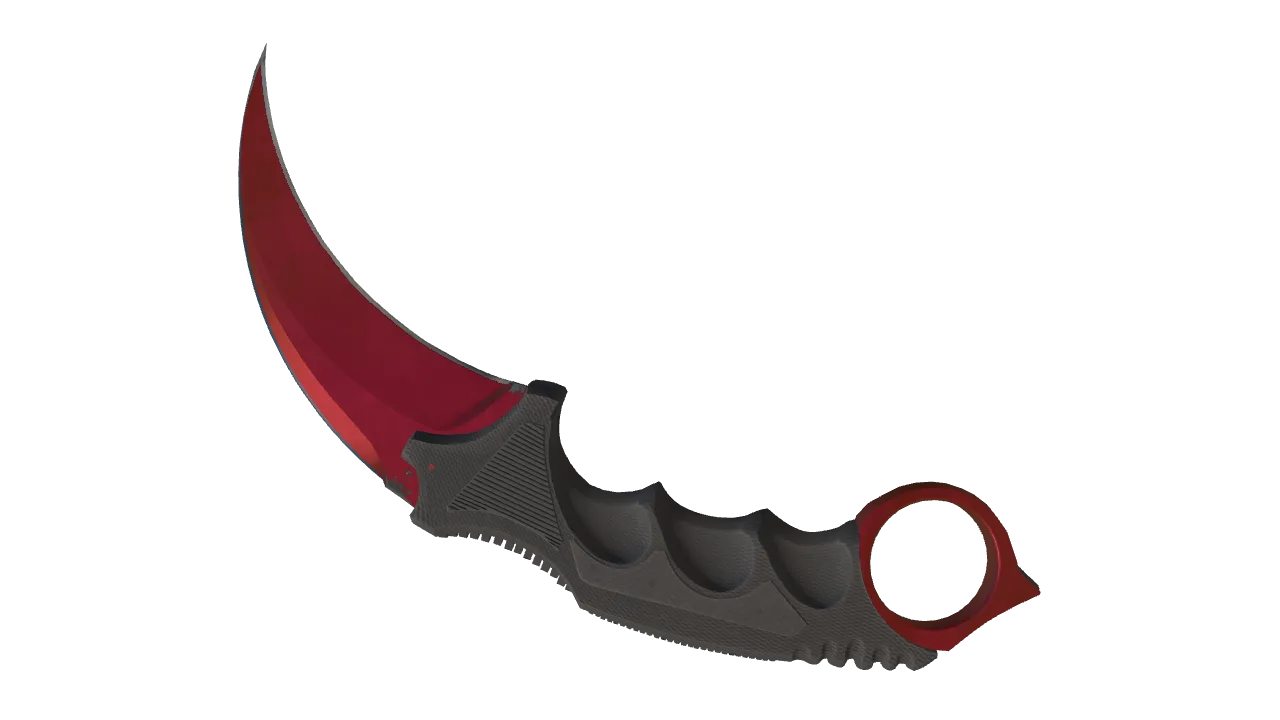 Karambit | Doppler (Ruby) seed #430, back