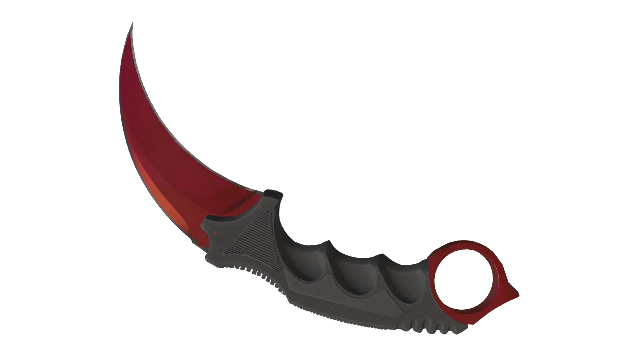 Karambit | Doppler (Ruby) seed #962, back