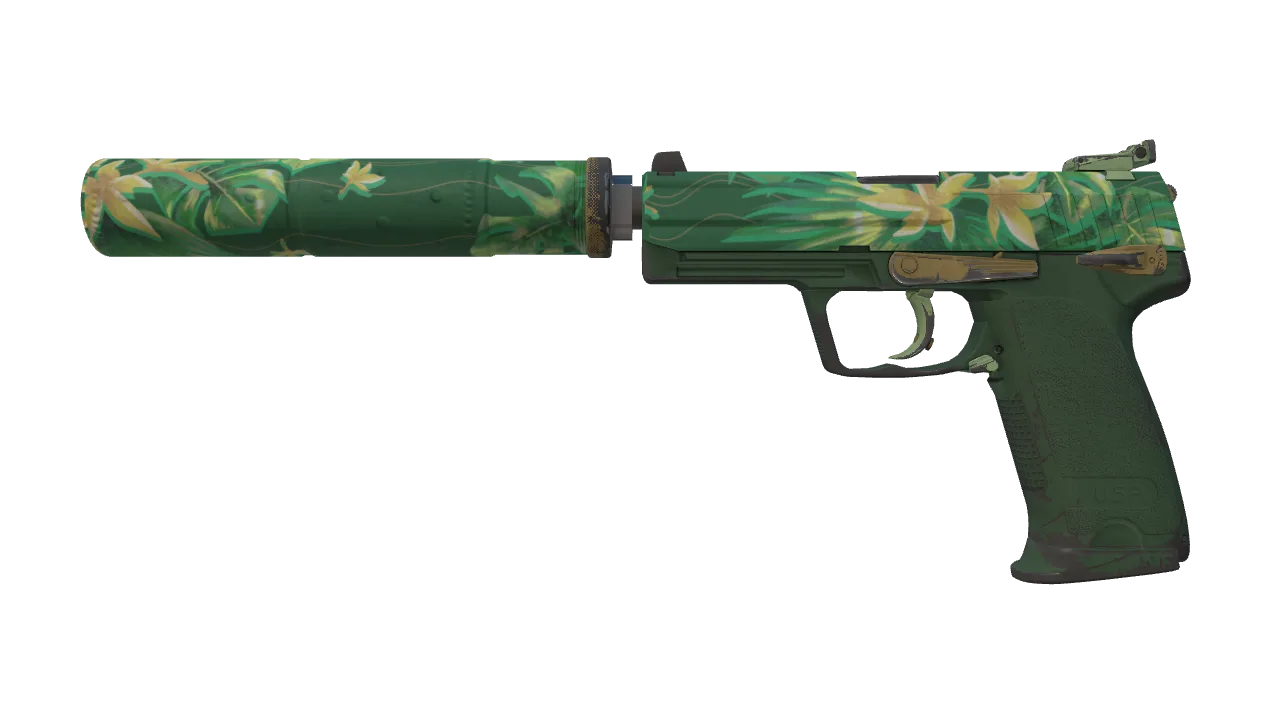 Souvenir USP-S | Tropical Breeze (Field-Tested) — Dust II light, front