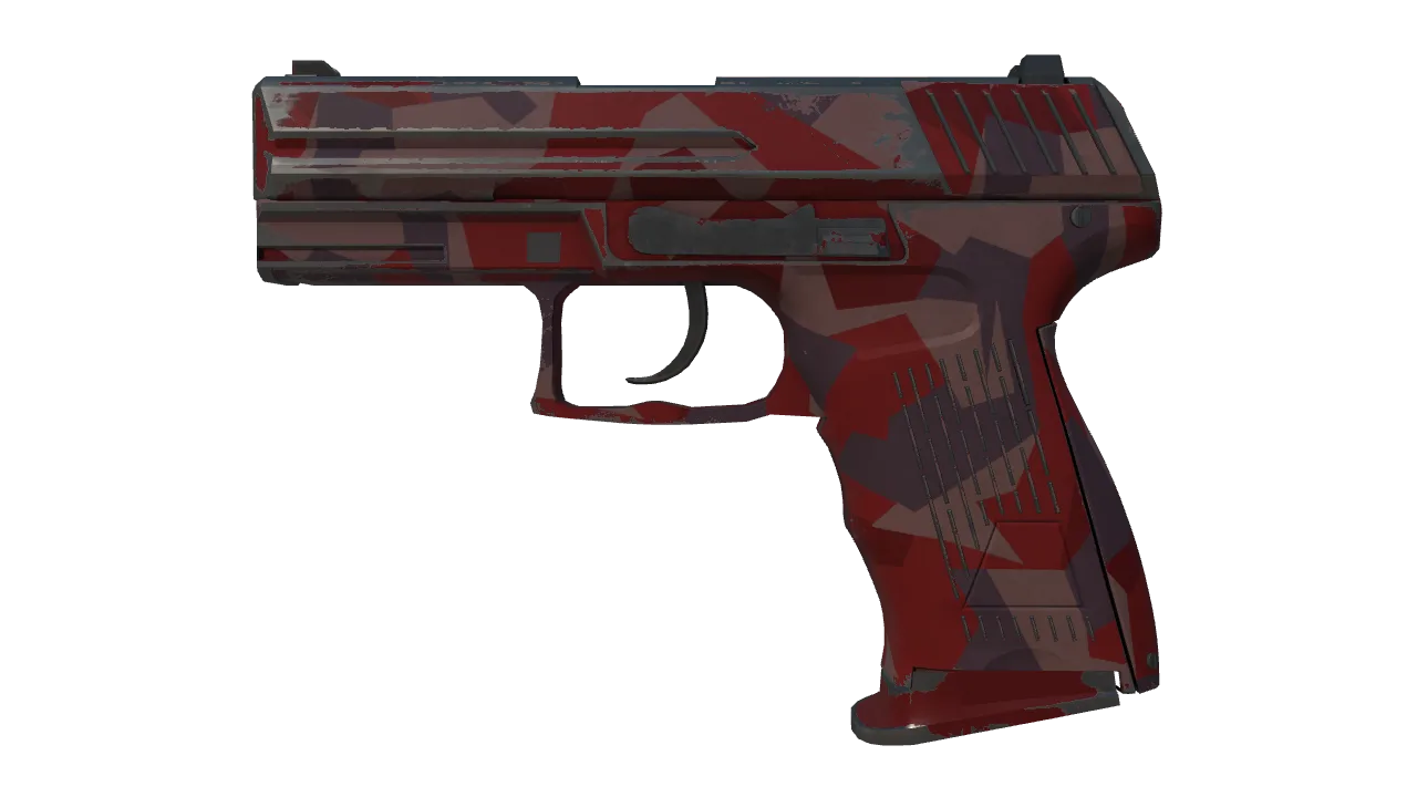 P2000 | Red FragCam (Field-Tested) — Dust II light, front