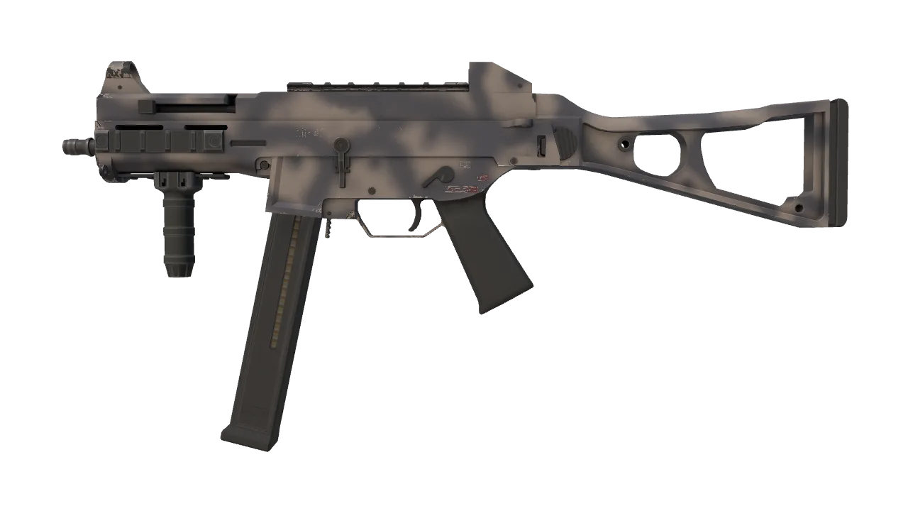 UMP-45 | Scorched (Minimal Wear) — Dust II light, front