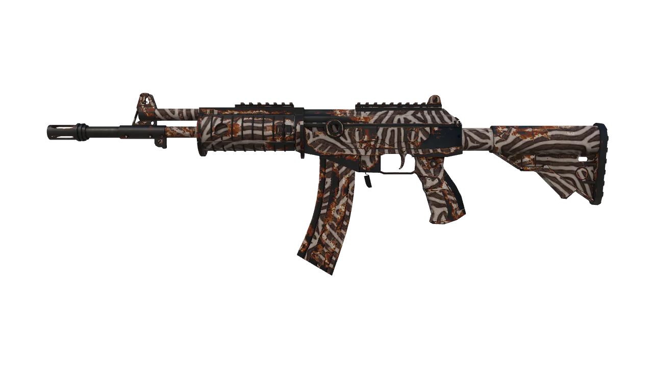 Galil AR | Akoben (Well-Worn) — Dust II light, front