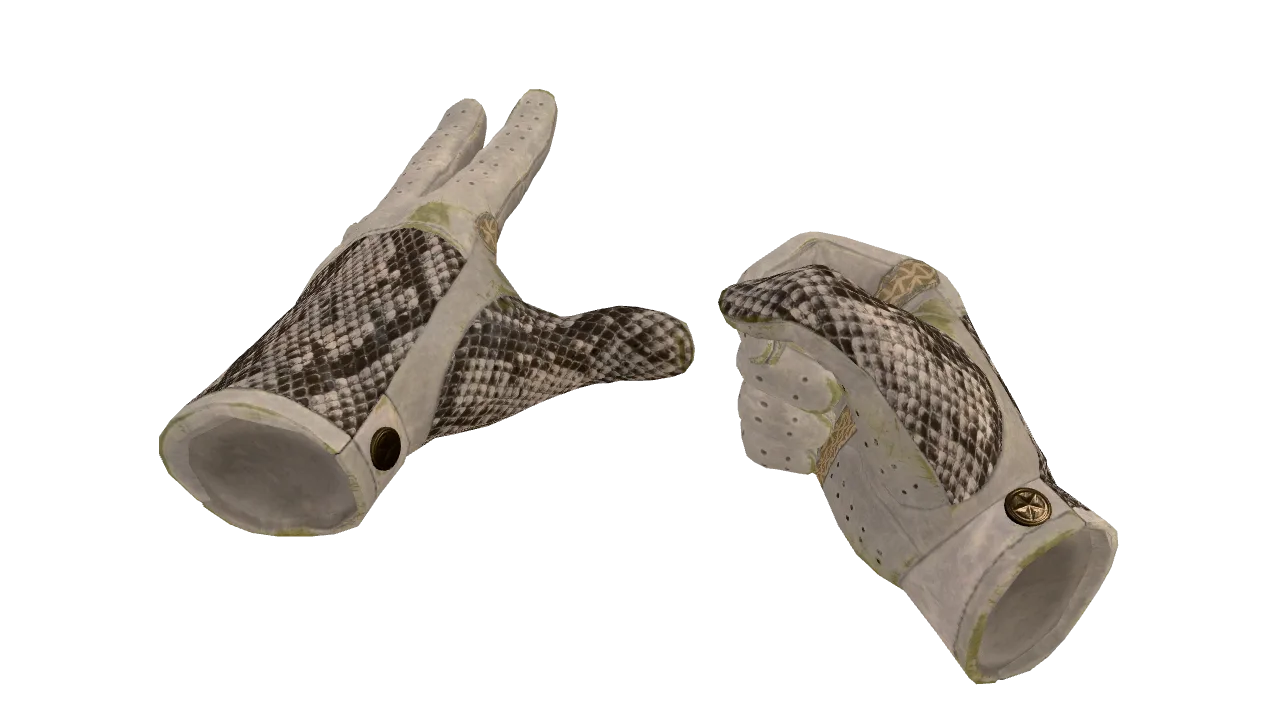 ★ Driver Gloves | King Snake (Field-Tested) — Dust II light, front