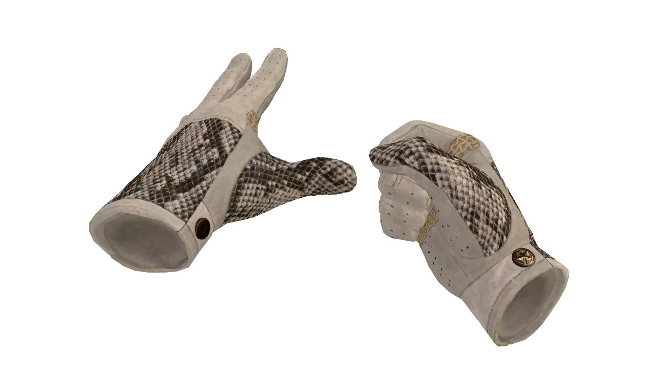 ★ Driver Gloves | King Snake (Minimal Wear) — Dust II light, front