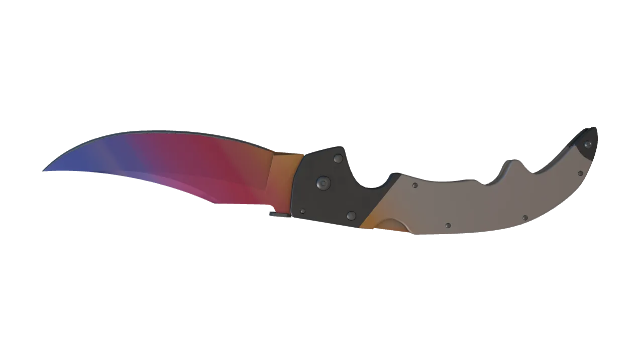 Falchion Knife | Fade seed #93, back