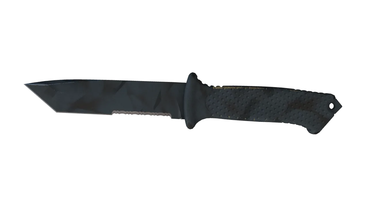 ★ Ursus Knife | Night Stripe (Well-Worn) — Dust II light, front