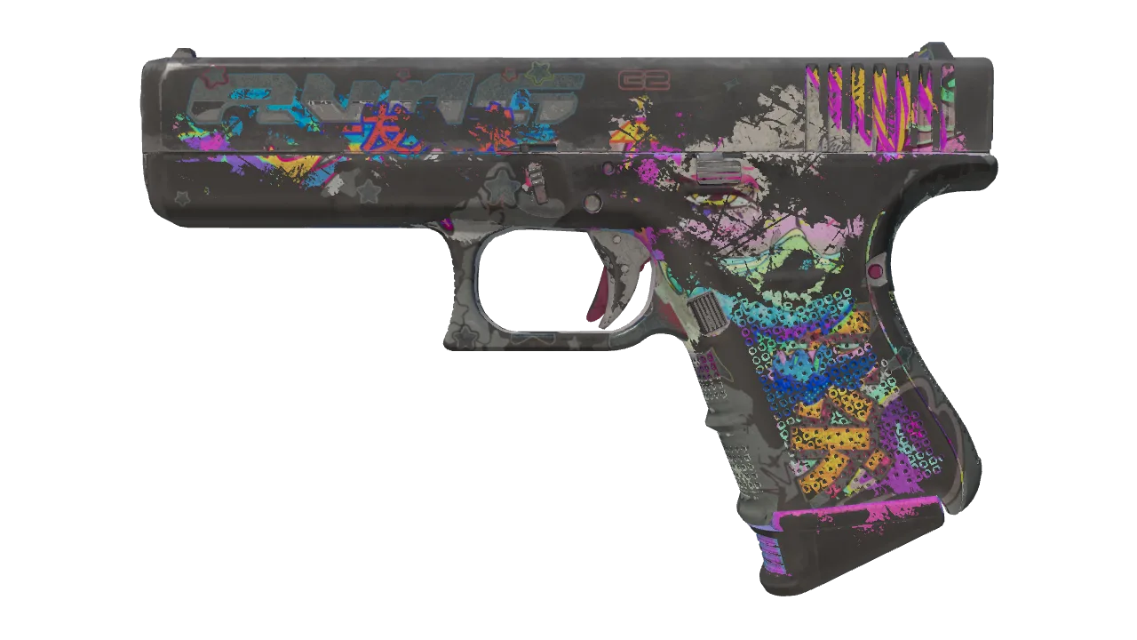 Glock-18 | Fully Tuned (Battle-Scarred) — Dust II light, front