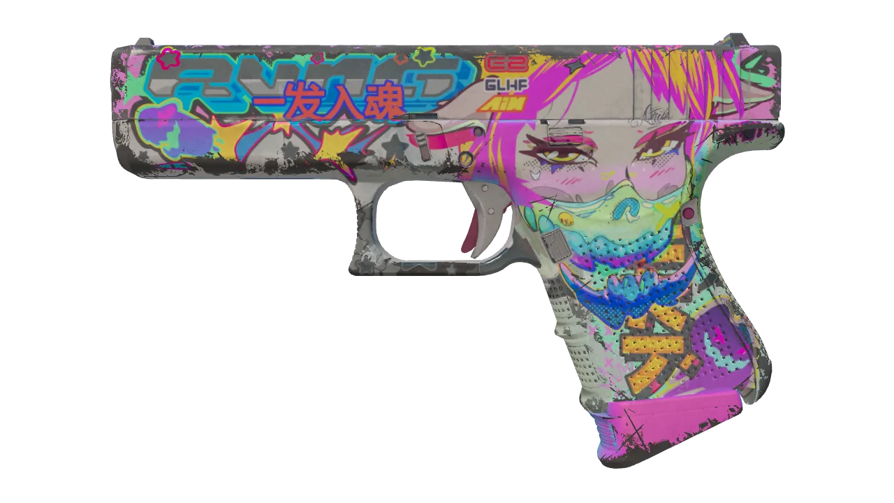 Glock-18 | Fully Tuned (Field-Tested) — Dust II light, front