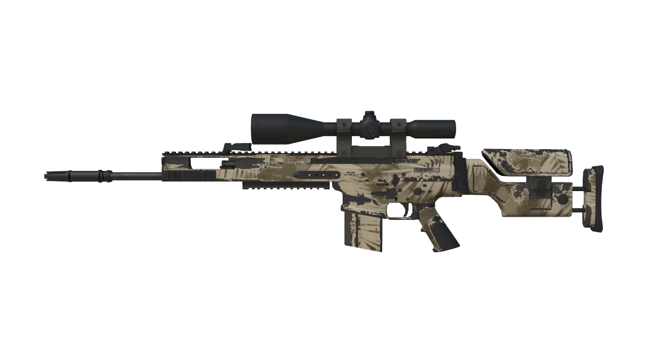 Souvenir SCAR-20 | Palm (Field-Tested) — Dust II light, front
