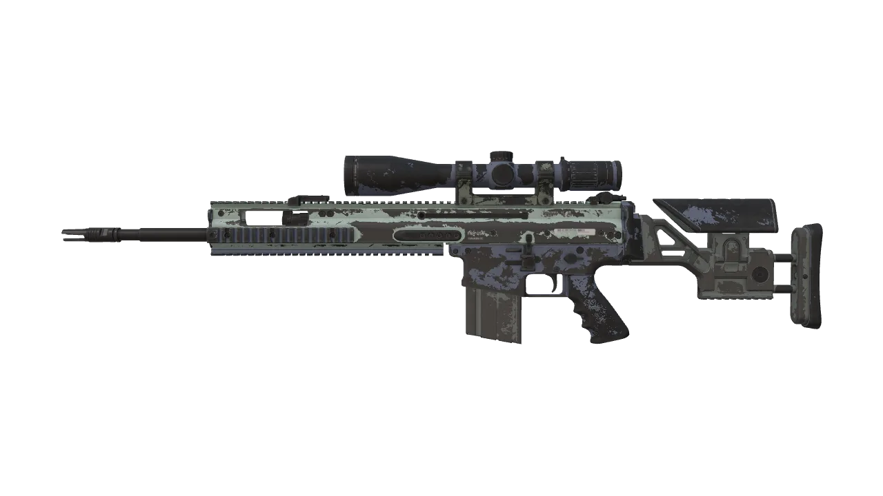SCAR-20 | Storm (Battle-Scarred) — Dust II light, front