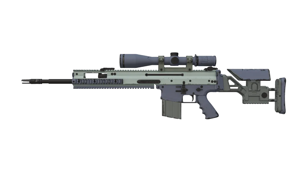 SCAR-20 | Storm (Field-Tested) — Dust II light, front