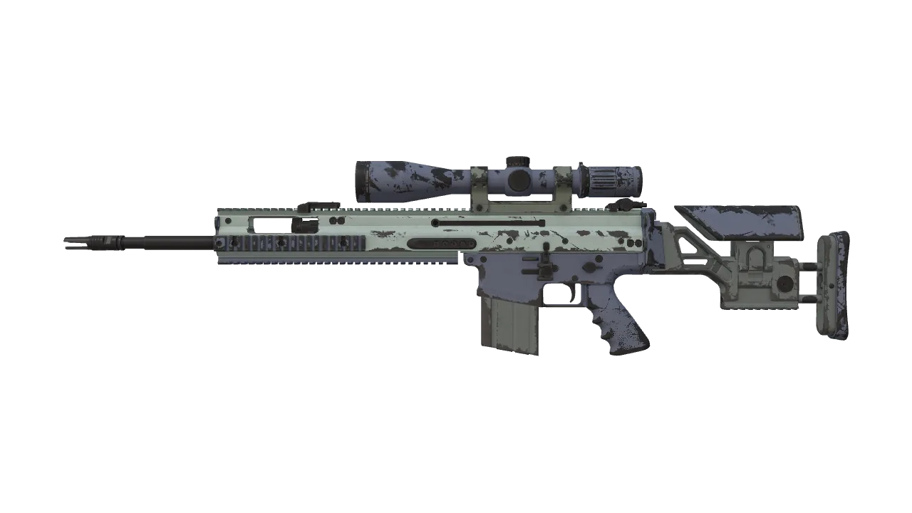 Souvenir SCAR-20 | Storm (Well-Worn) — Dust II light, front