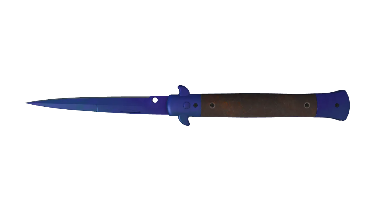 Stiletto Knife | Doppler (Sapphire) seed #775, back