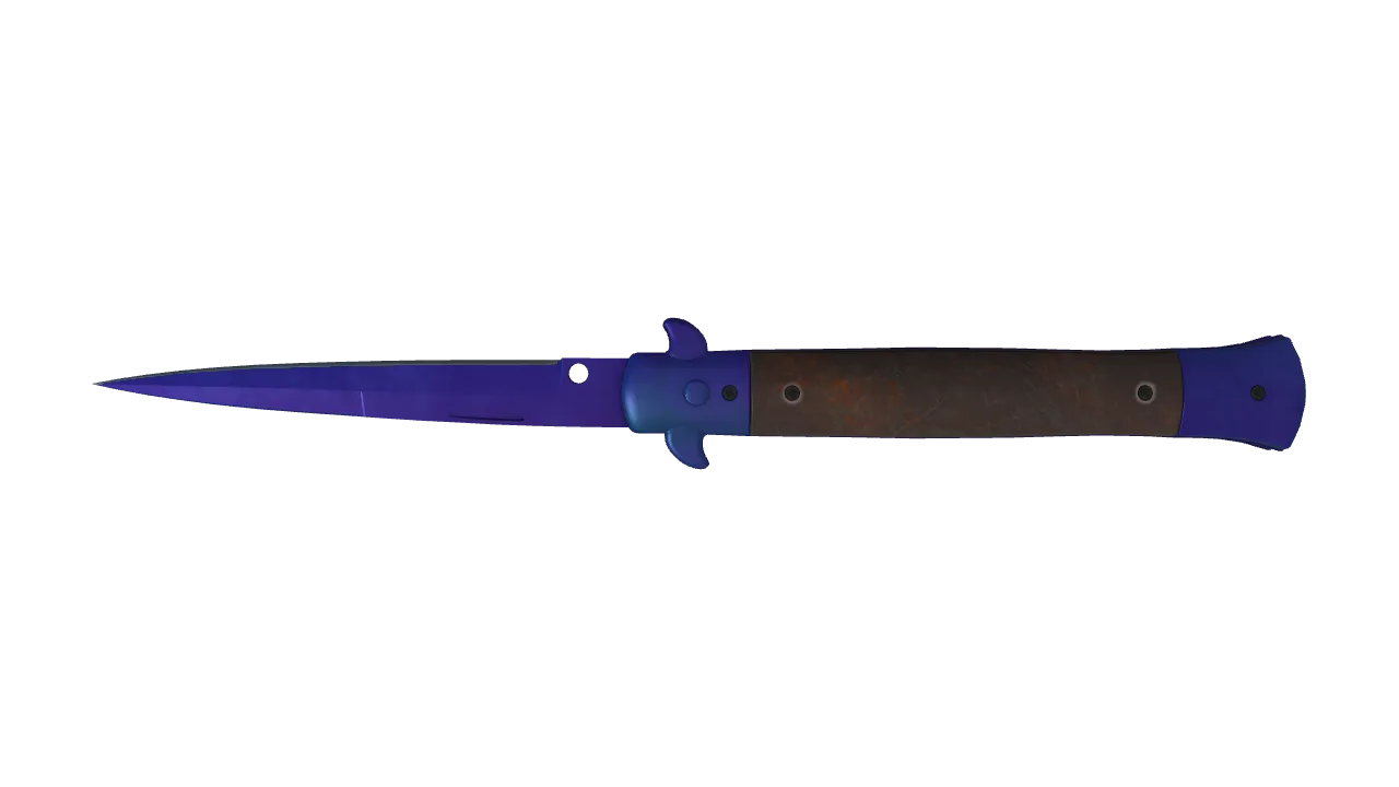 Stiletto Knife | Doppler (Sapphire) seed #807, back