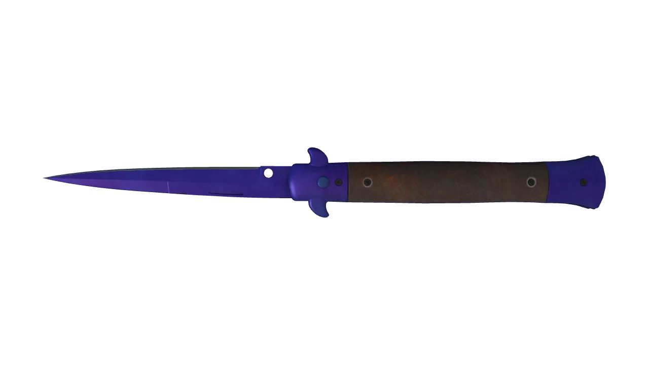 Stiletto Knife | Doppler (Sapphire) seed #832, back