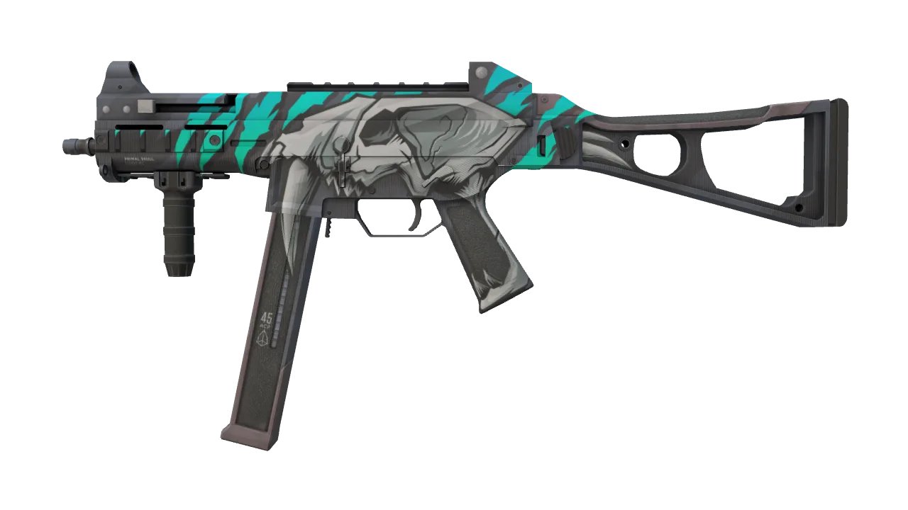 UMP-45 | Primal Saber (Factory New) — Dust II light, front