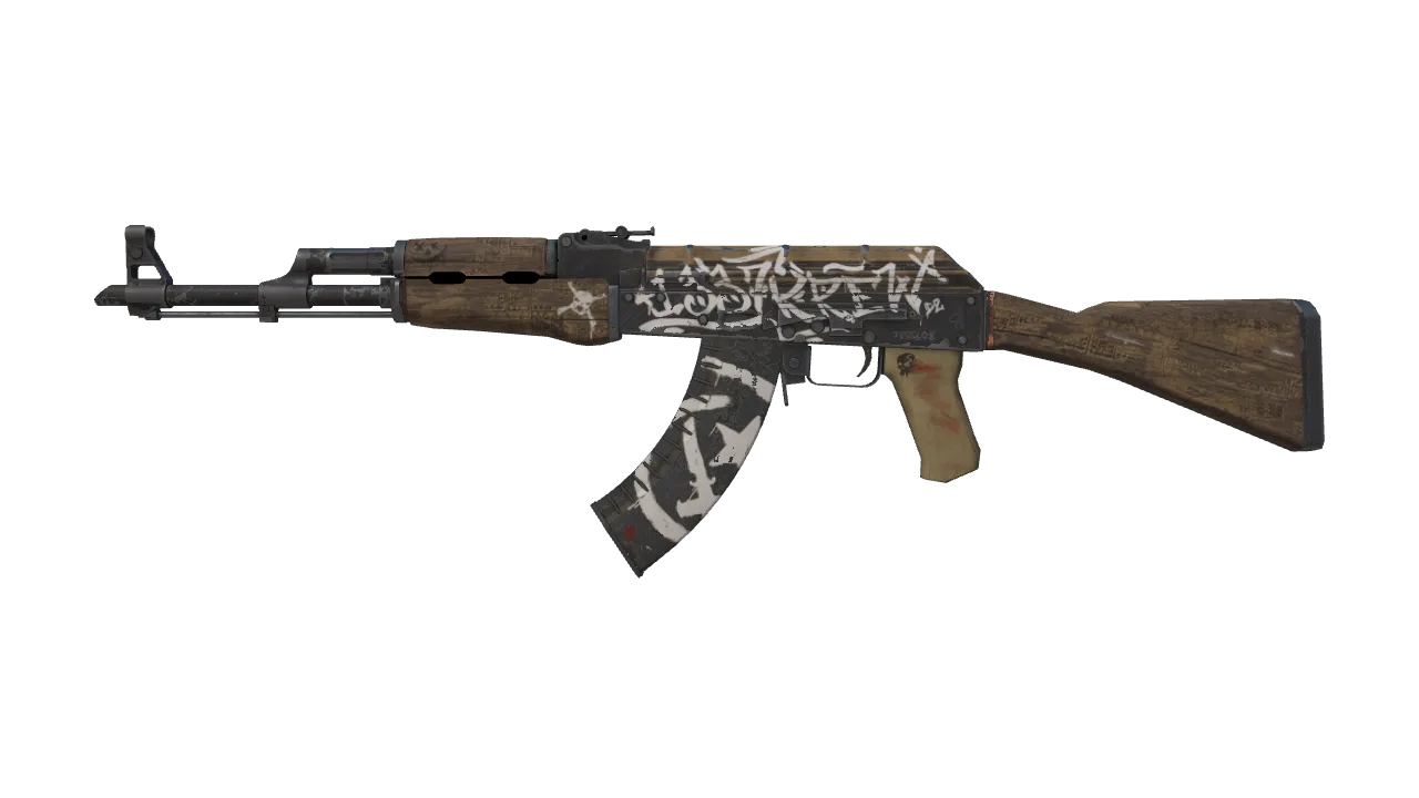 AK-47 | Wasteland Rebel (Field-Tested) — Dust II light, front