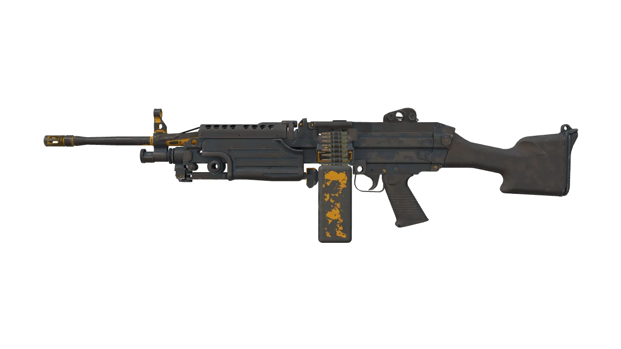 M249 | Impact Drill (Battle-Scarred) — Dust II light, front