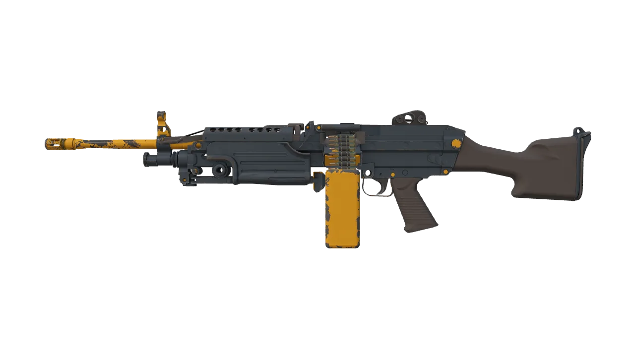 Souvenir M249 | Impact Drill (Field-Tested) — Dust II light, front