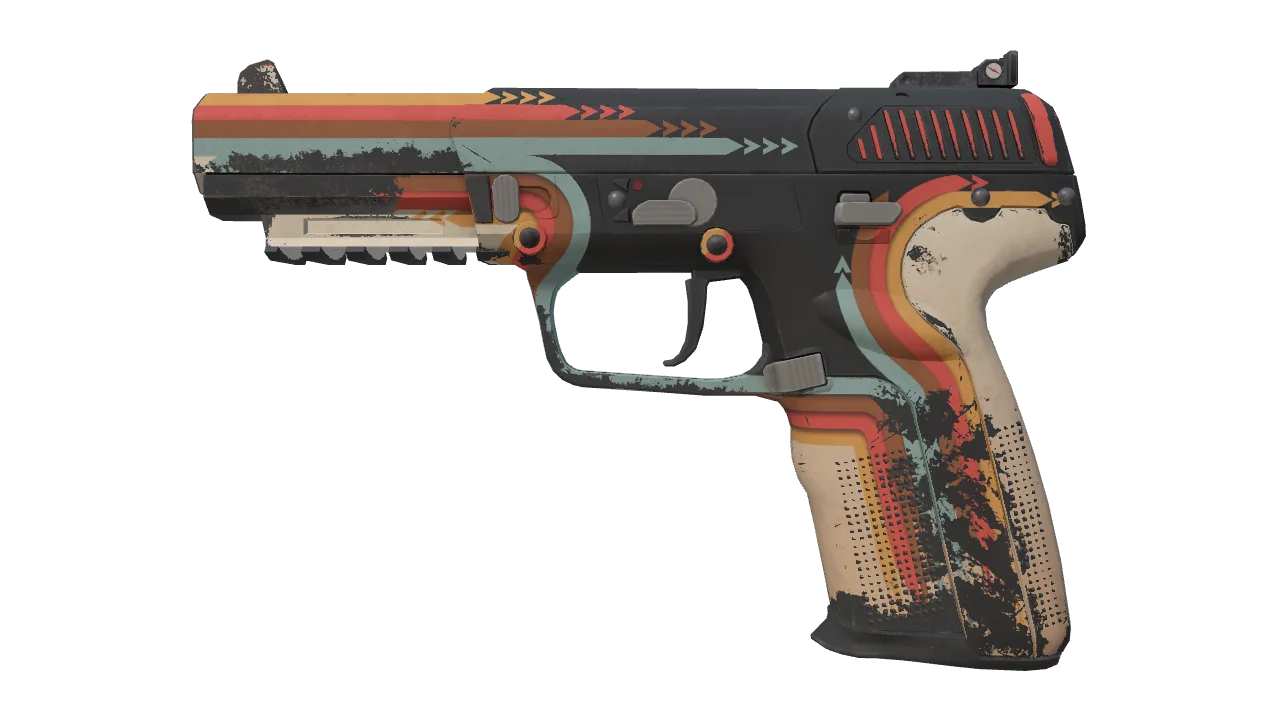 Five-SeveN | Retrobution (Battle-Scarred) — Dust II light, front