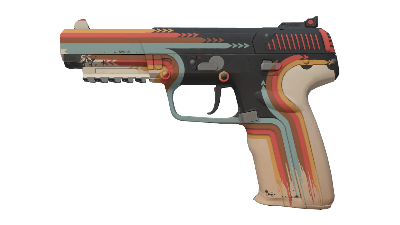 Five-SeveN | Retrobution (Field-Tested) — Dust II light, front
