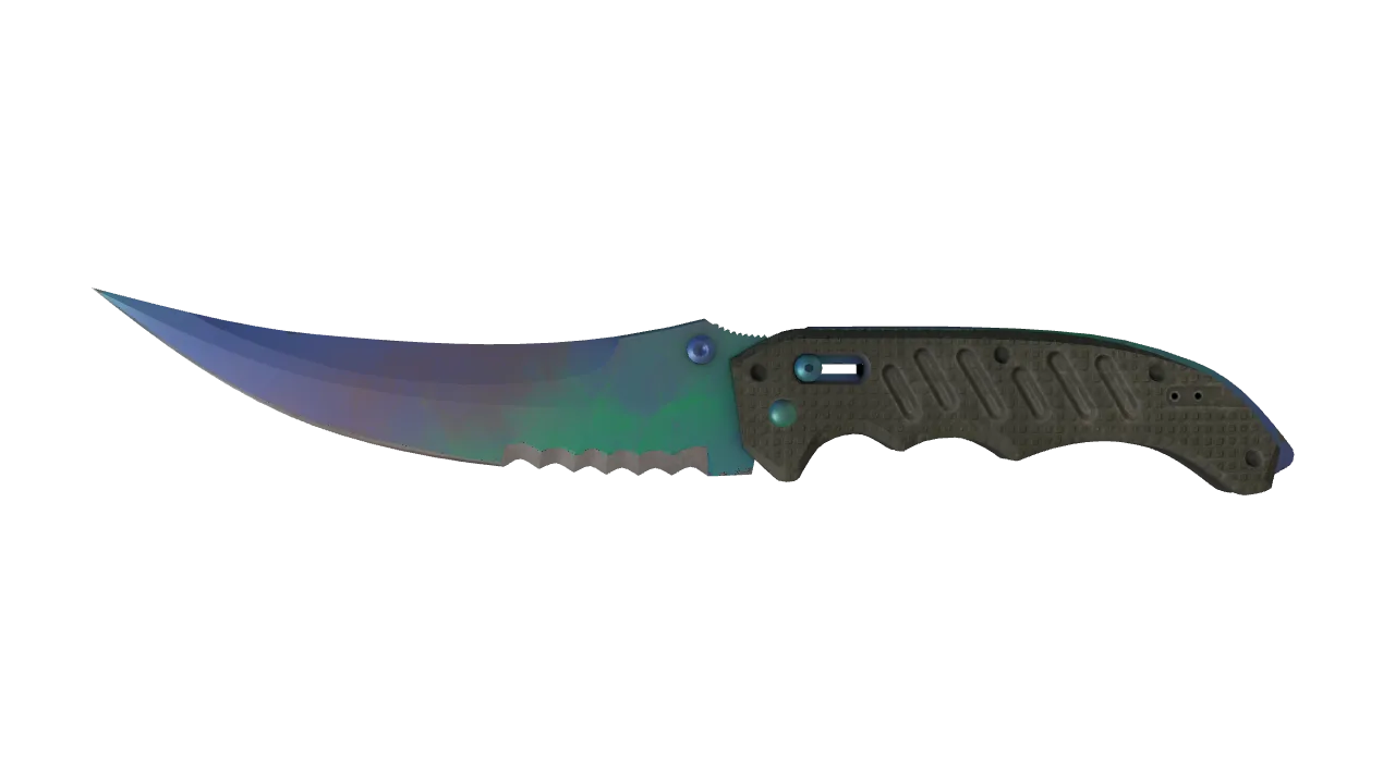 ★ Flip Knife | Gamma Doppler (Phase 1) (Factory New) — Dust II light, front