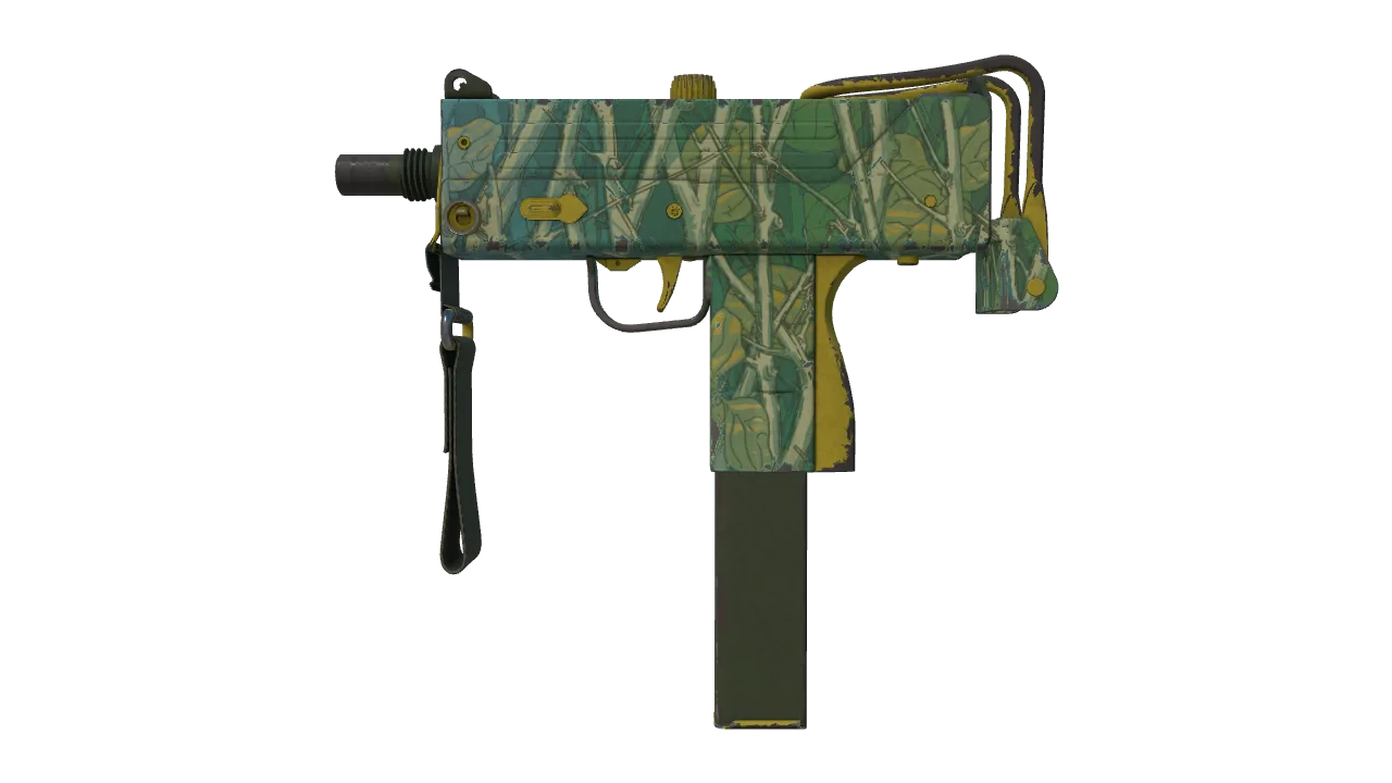 MAC-10 | Poplar Thicket (Field-Tested) — Dust II light, front