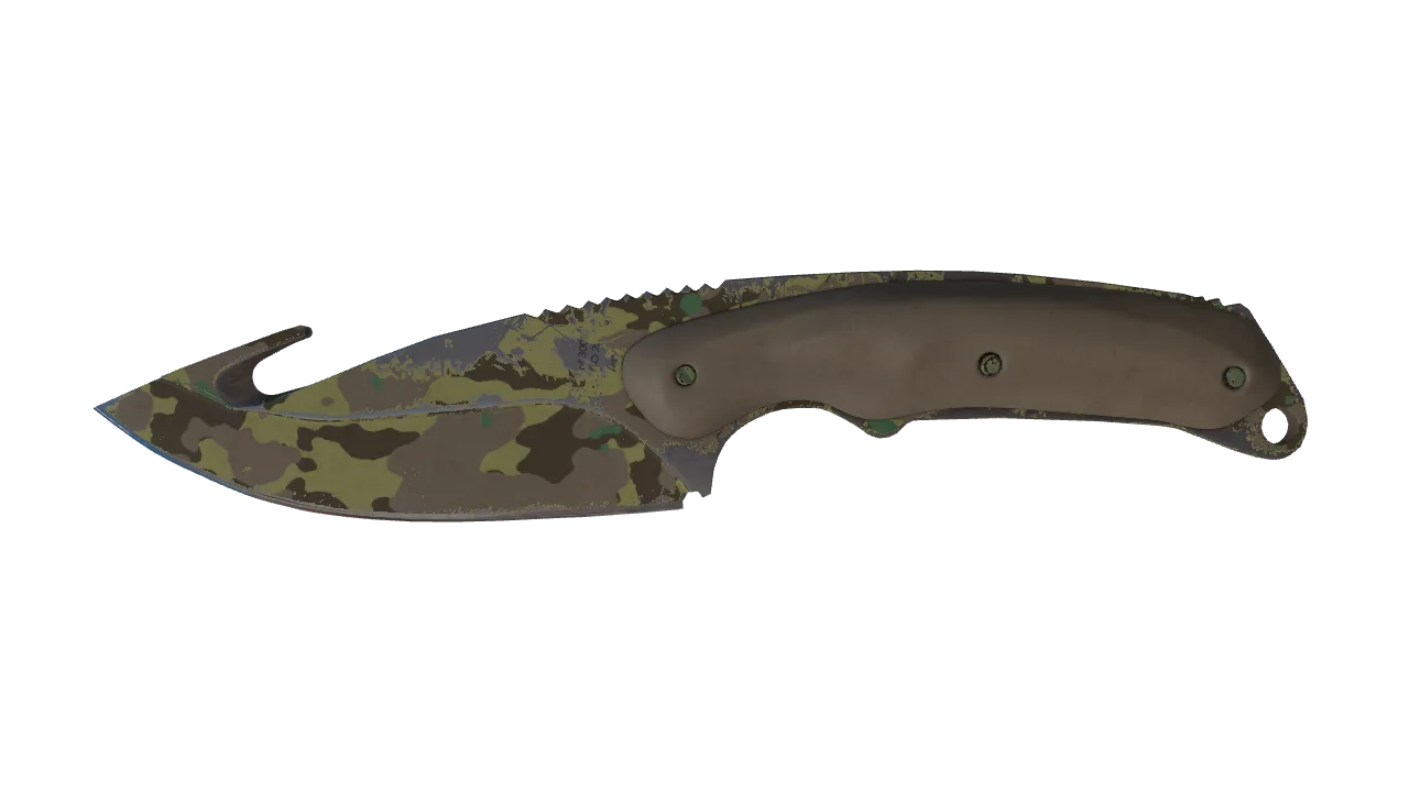★ Gut Knife | Boreal Forest (Field-Tested) — Dust II light, front