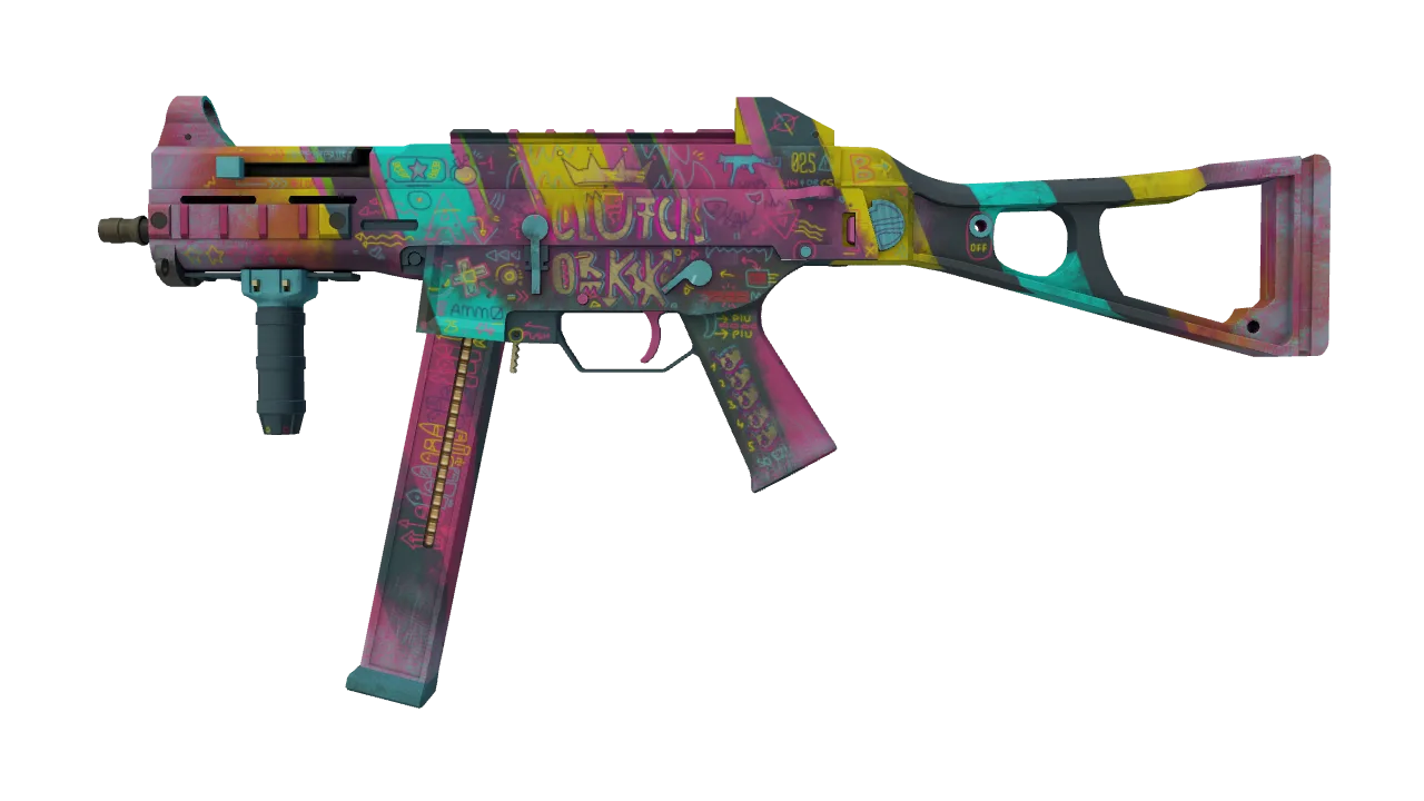 Souvenir UMP-45 | Wild Child (Factory New) — Dust II light, front