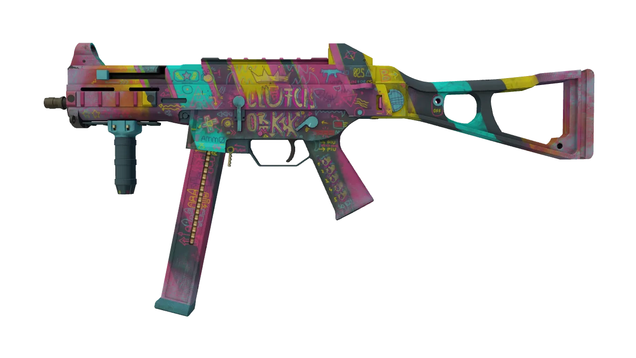 Souvenir UMP-45 | Wild Child (Field-Tested) — Dust II light, front