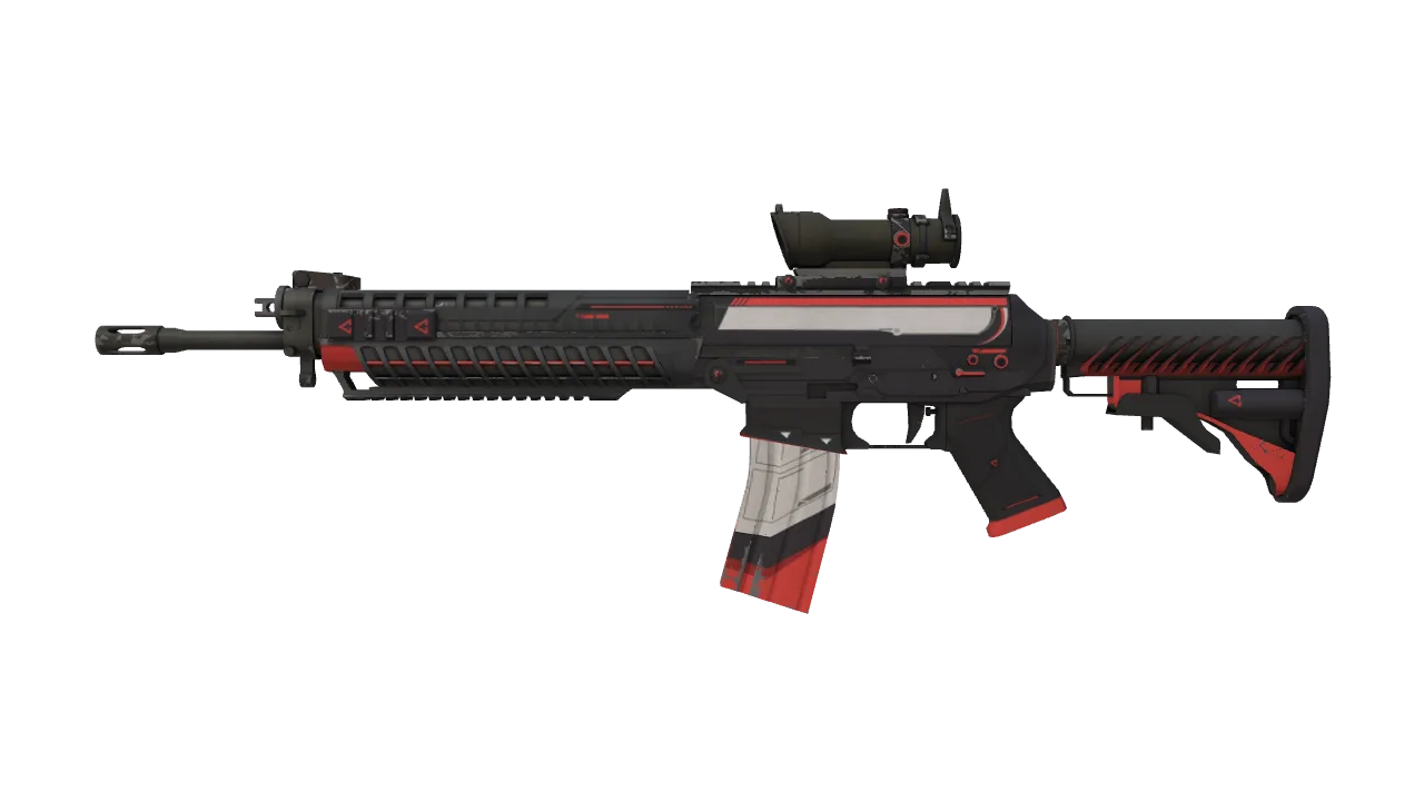SG 553 | Cyrex (Field-Tested) — Dust II light, front