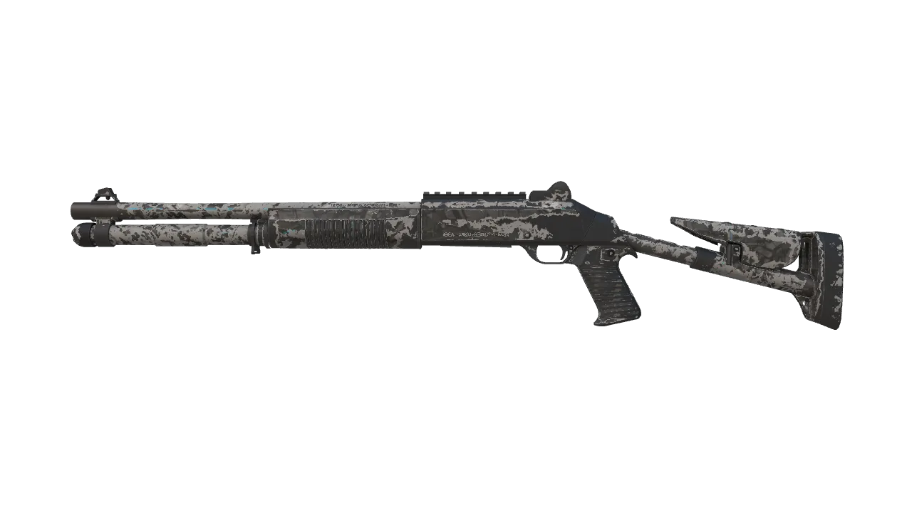 XM1014 | Blue Tire (Well-Worn) — Dust II light, front